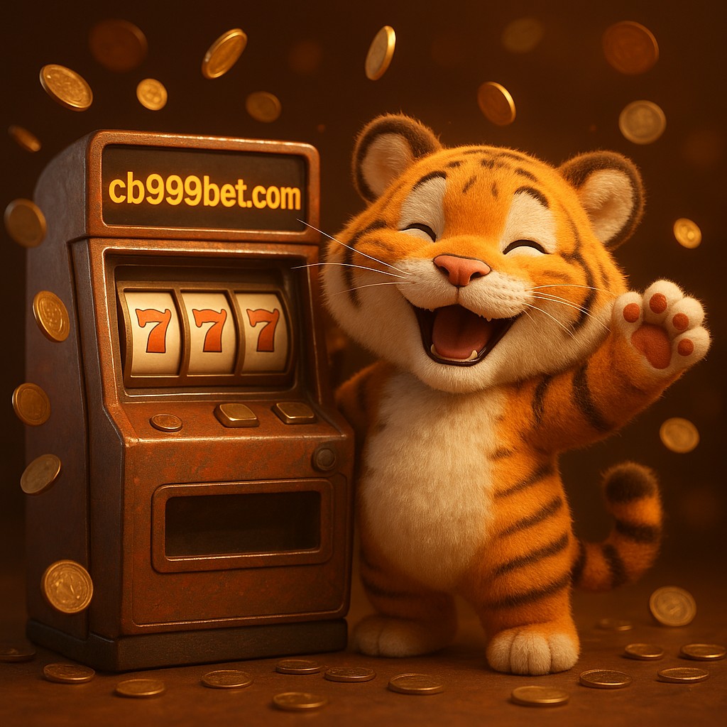 আর্কেড জয়ের আনন্দে উচ্ছ্বাসিত একটি বাঘশাবক